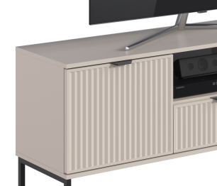 Тумба под телевизор Турин СБ-3572 Кашемир серый/МДФ Кашемир