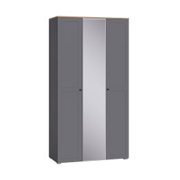 Шкаф для одежды Остин 13.336.03, серый графит, дуб золотой крафт