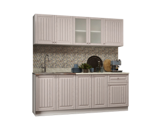 Кухня Хозяюшка 2,0 м Мускат МДФ