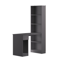 Шкаф комбинированный Лайт 10.01, темно-серый