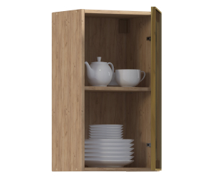 Навесной шкаф Регина РП-40 (Дуб Вотан/Витрина Золото)