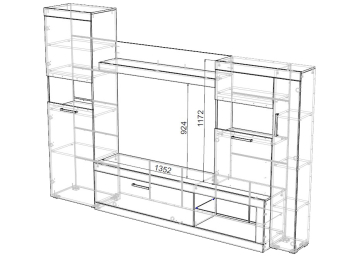 Гостиная Бастон ЛДСП