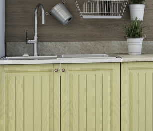Кухня Хозяюшка 2,0 м Фисташка МДФ