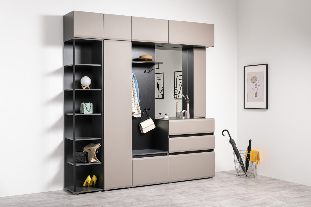 Стеллажи, Стеллаж угловой Сидней 16.425, антрацит