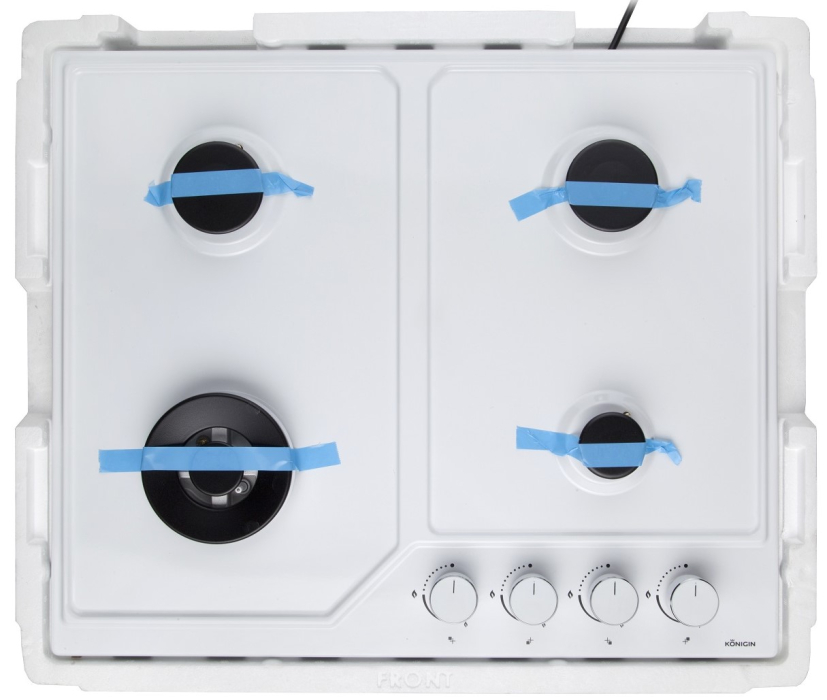 Встраиваемые варочные панели, Газовая варочная панель Konigin Blaze 604 Эмаль