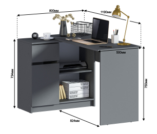 Стол компьютерный Альфа СБ-2955