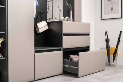 Комод Сидней 16.231.03, антрацит, веллюто капучино