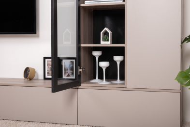 Шкаф-витрина навесной Роквуд 16.322.02