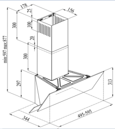 Кухонная вытяжка Oriole Ivory 50