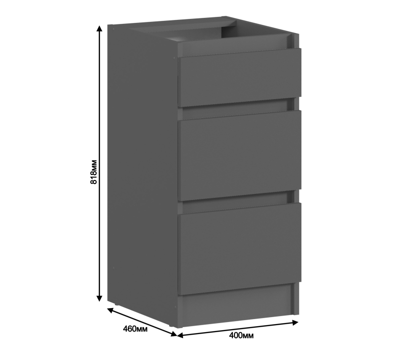 Леон, Леон стол 3 ящ 40х82 см
