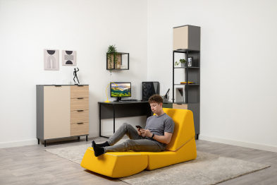 Кресло Марвэл, сетка желтая