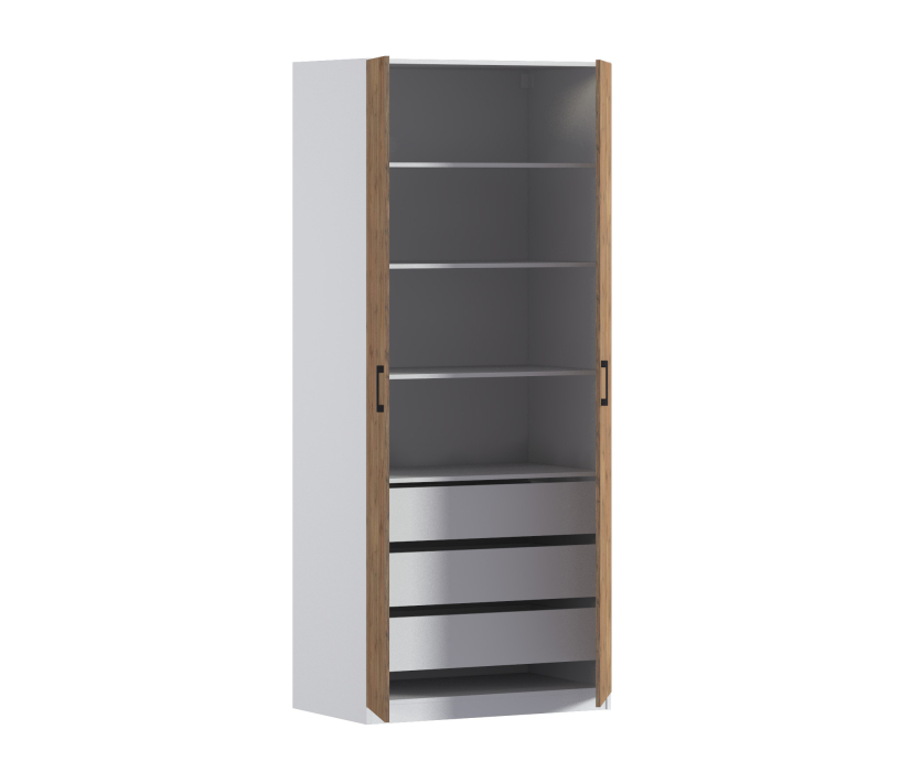 Спальня, Шкаф двухдверный Макс 1000 мм, вариант №5 (ЛДСП)