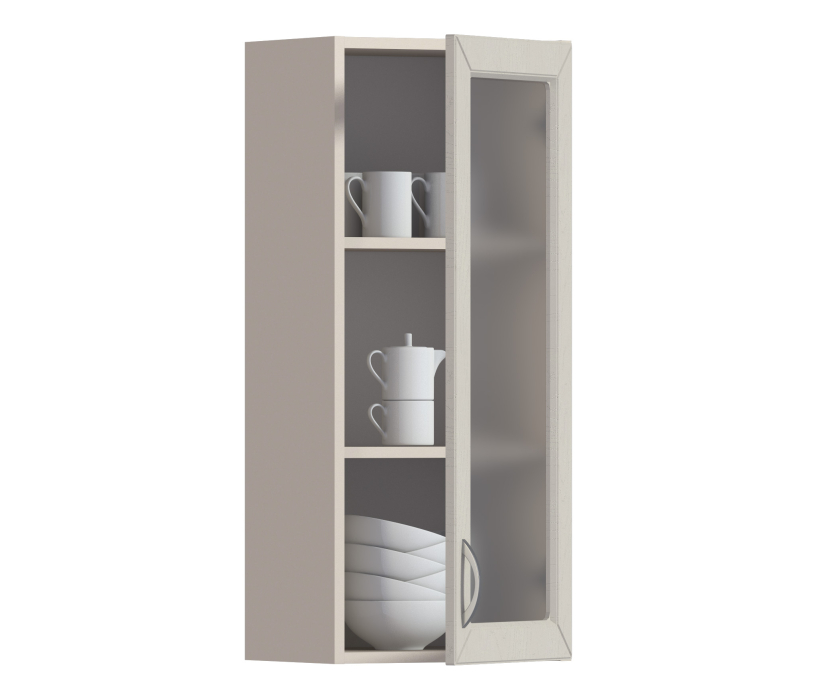 Сити, Сити шкаф навесной со стеклом 1 дв 40х92 см