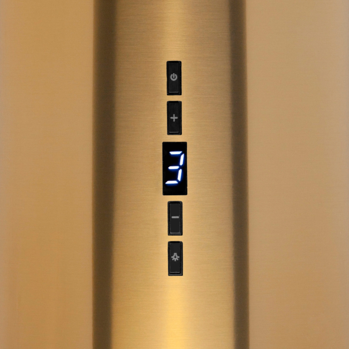 Вытяжки, Кухонная вытяжка Konigin Pasio Gold/Black Glass 31