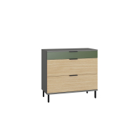 Детские комоды, Комод Марвэл 16.234.03, темно-серый, плэйн, дымчатый зеленый
