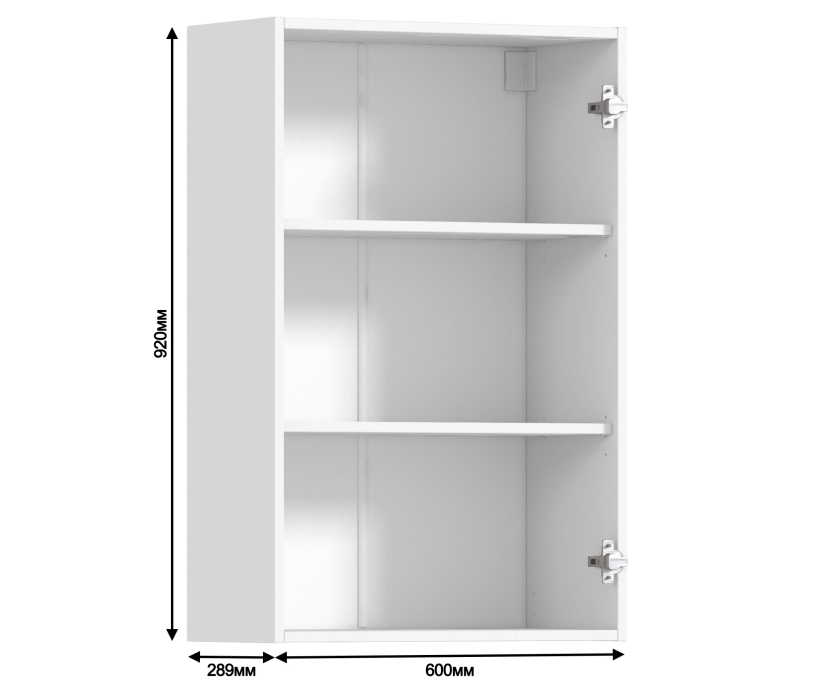 Корпус, Регина корпус для шкафа навесного 1 дв 60х93 см