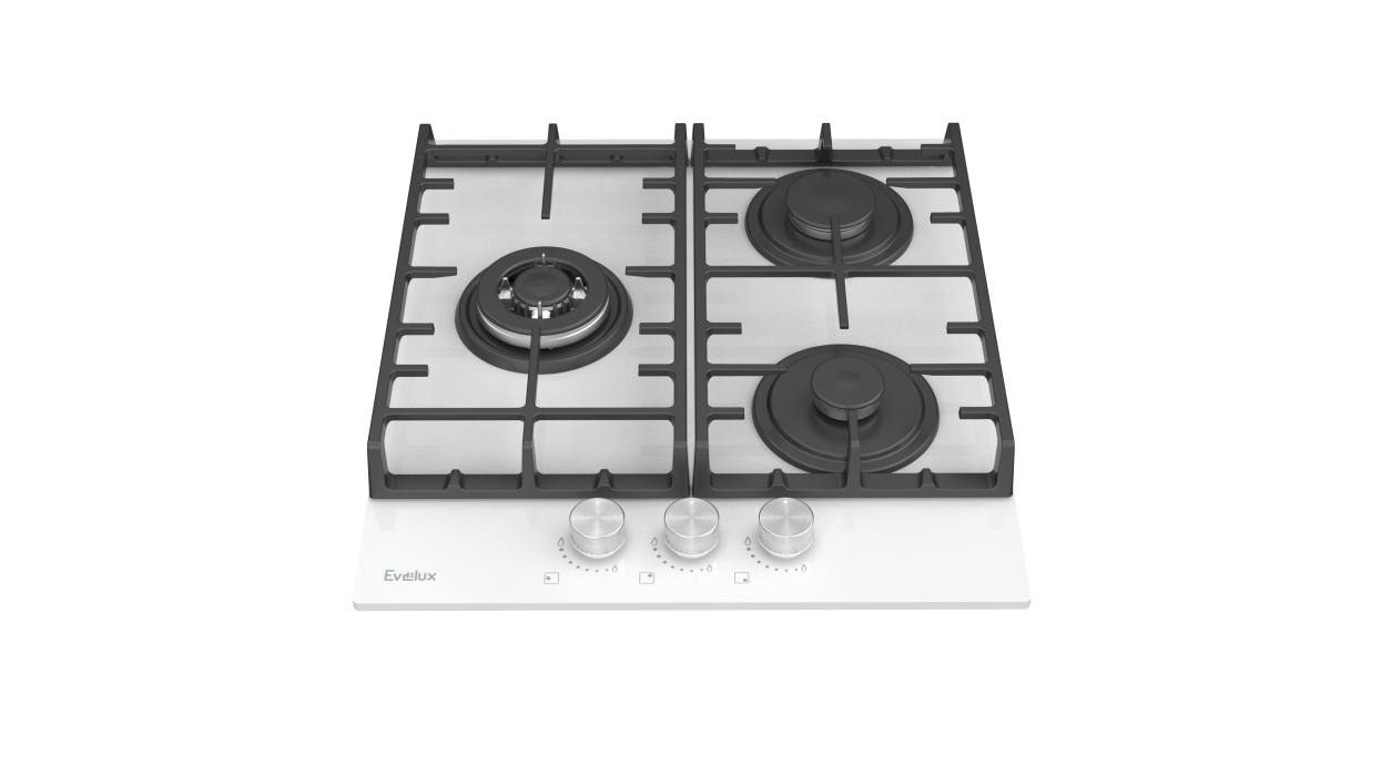 Встраиваемые варочные панели, Варочная панель газовая EVELUX HEG 450 X