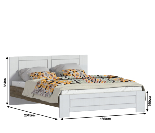 Кровать 1600 Илона (Прованс) СБ-2673/1
