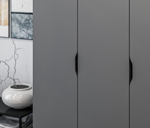 Шкаф 3 дверный Бруклин СБ-3347 Диамант серый