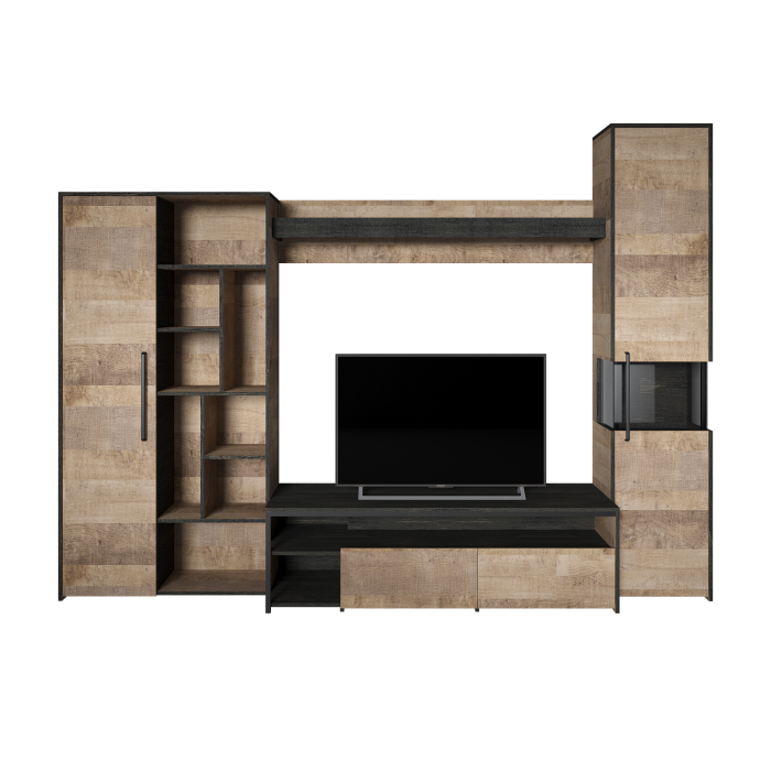 Шкафы распашные, Шкаф-пенал с витриной Трувор 13.205