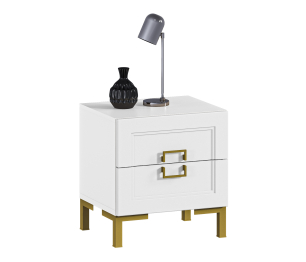 Тумба Ассоль СБ-3436 Белый/МДФ Белый