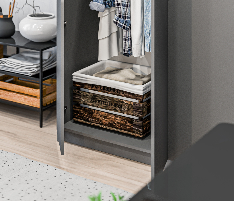 Шкафы распашные, Шкаф 3 дверный Бруклин СБ-3347 Диамант серый