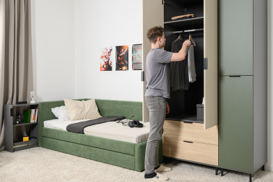 Шкаф Марвэл 16.317.02, темно-серый, сатин, плэйн