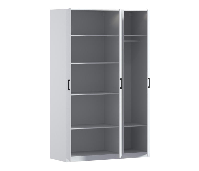 Для одежды, Шкаф трехдверный Макс 1500 мм, вариант №3 (ЛДСП)