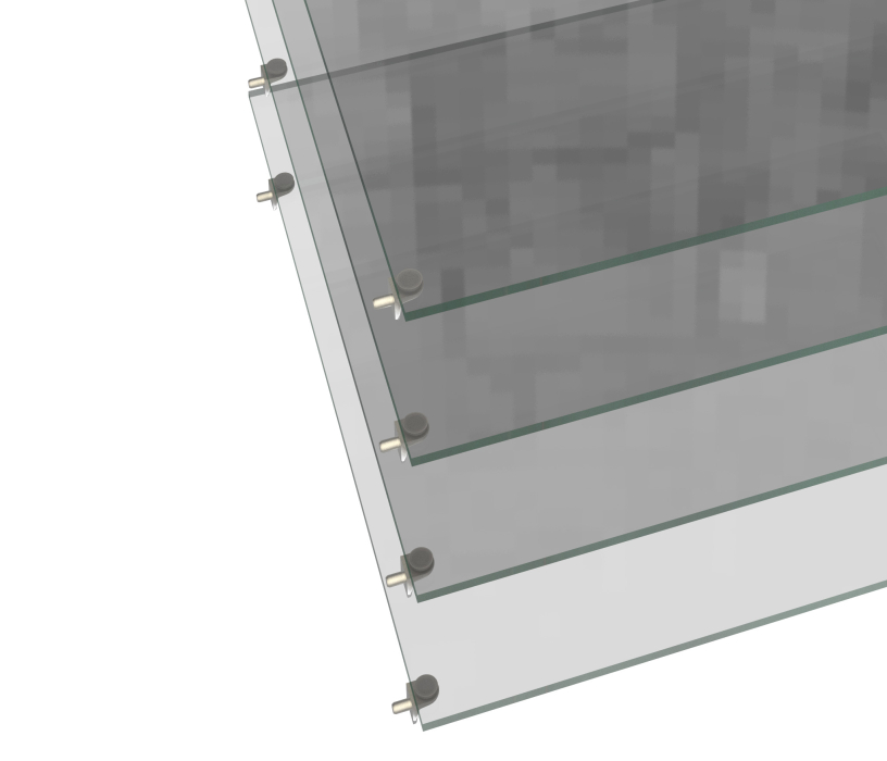 Шкафы пеналы, Комплект полок (4шт) Амалия СБ-3029