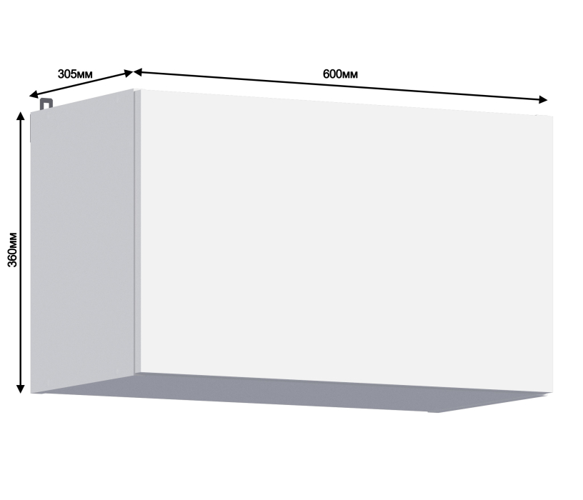 Леон, Леон шкаф навесной 1 дв 60х36 см