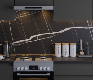 Кухонный гарнитур Леон прямой 240 см, диамант серый