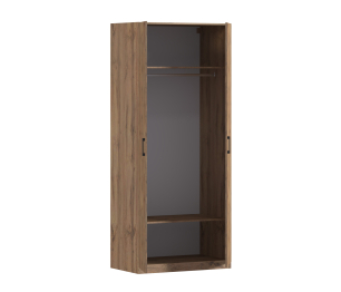 Шкаф двухдверный Макс 1000 мм, вариант №1 (ЛДСП, корпус дуб вотан)