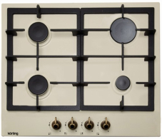 Встраиваемые варочные панели, Варочная поверхность газовая Ретро Korting HG 660 CRB