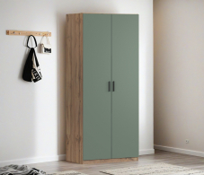 Для одежды, Шкаф двухдверный Макс 1000 мм, вариант №4 (ЛДСП, корпус дуб вотан)