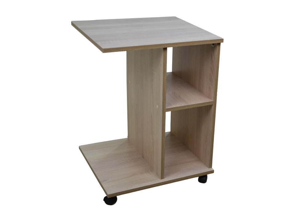 Журнальные столики на колесах, Подкатной столик (670х450х490) ЛДСП