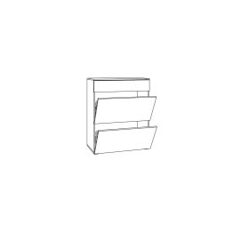 Тумба для обуви Остин 16.121, серый графит, дуб золотой крафт