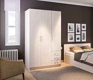 Шкаф 3 дверный Терра СБ-2797/1