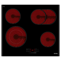 Встраиваемые варочные панели, Варочная панель электрическая Korting HK 62550 B