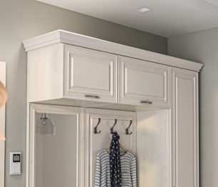 Карниз 1500*390 Гранд / Ливерпуль СБ-3534 МДФ Классика Светлый