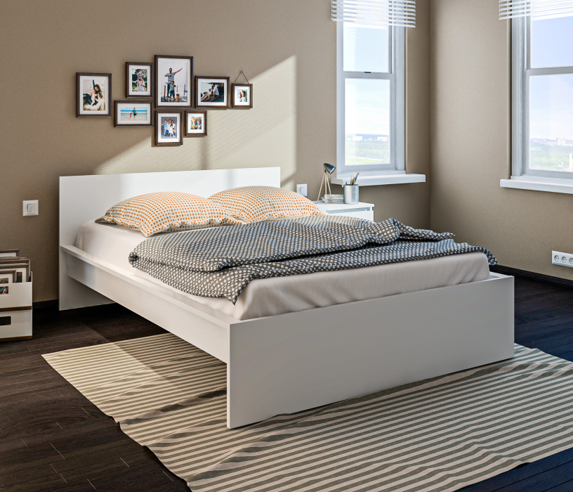 Кровати 140 см, Кровать (1400) Леон/Бруклин СБ-3368