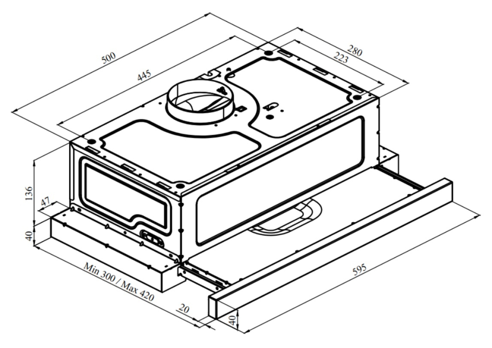 Вытяжки, Кухонная вытяжка Rebus Smooth White 60