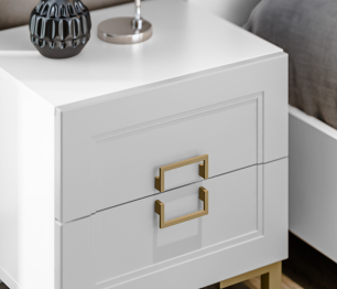 Тумба Ассоль СБ-3436 Белый/МДФ Белый