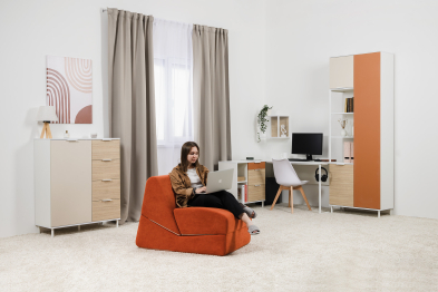 Шкаф комбинированный Марвэл 13.22, белый, сатин, плэйн, безмолвная пустыня