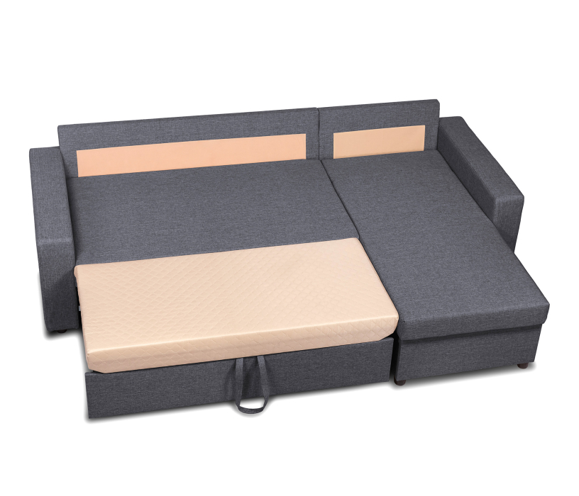 Диваны угловые в гостиную, Угловой диван-кровать Турин, рогожка