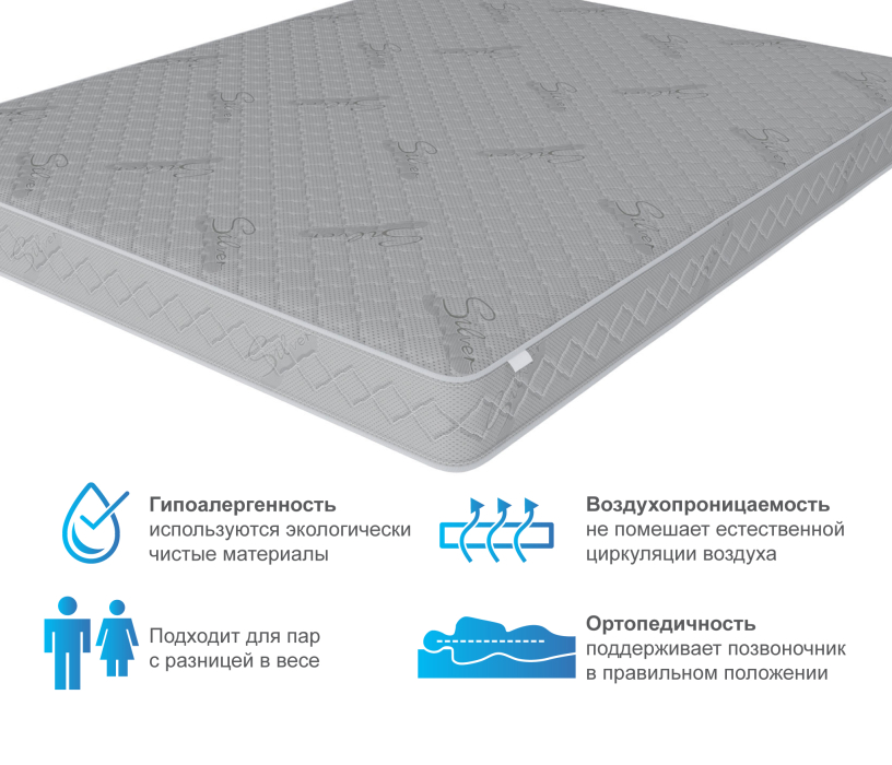 Другие размеры, Матрас Фиеста 1800х2000
